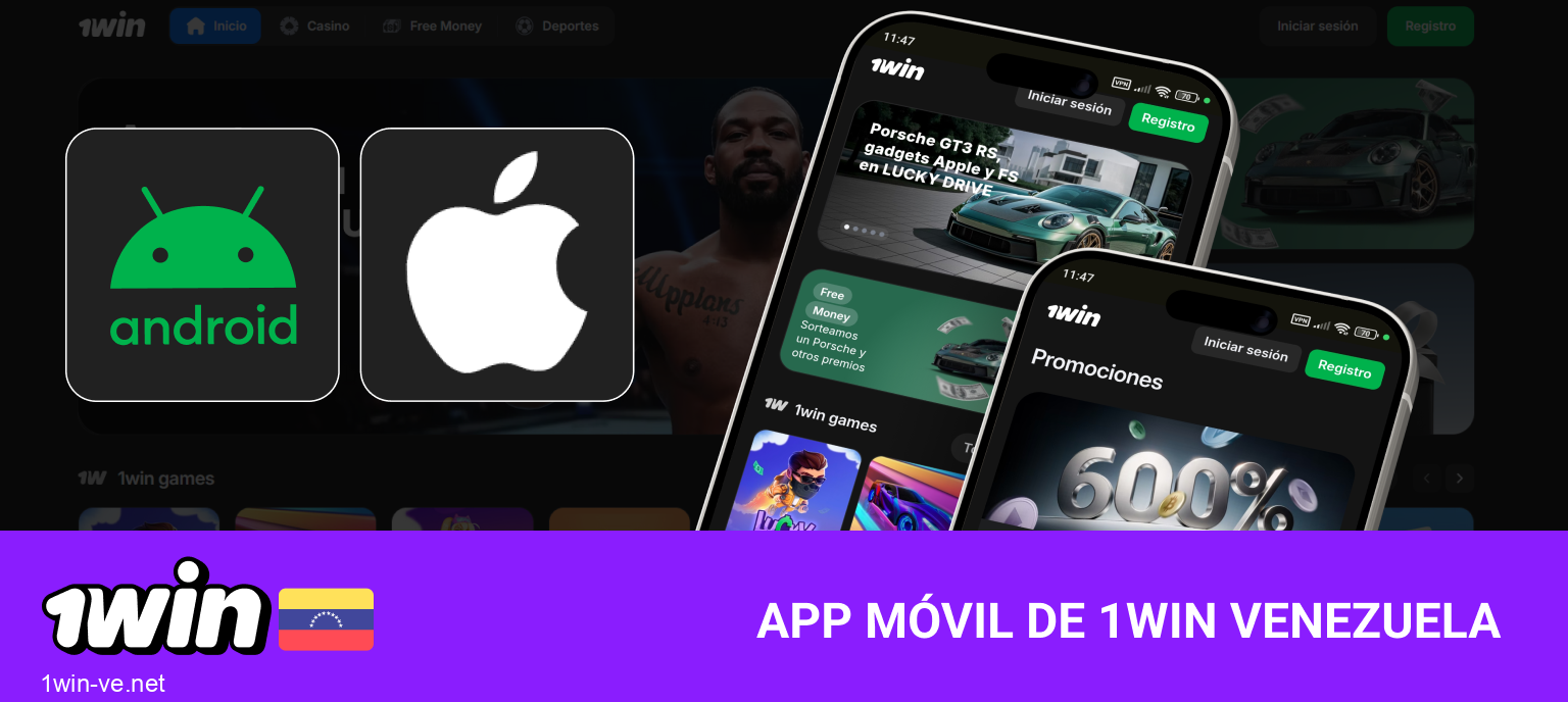 Descargar app móvil de 1Win Venezuela para Android e iOS